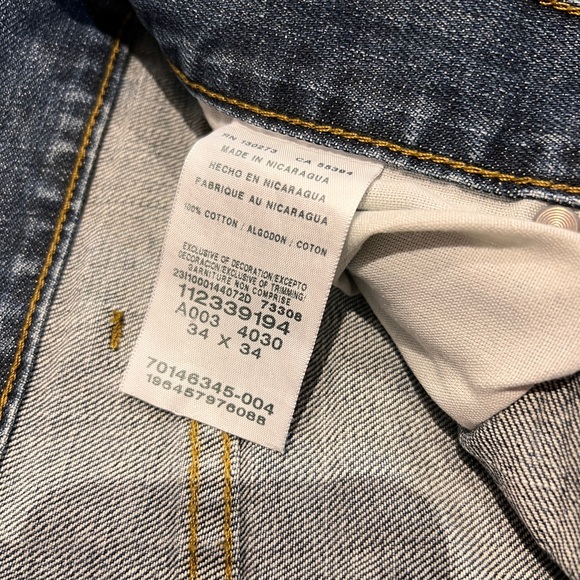 Mens Lee Relaxed Bootcut Blue Denim Jeans 34 x 34 Medium Wash - Picture 6 of 7